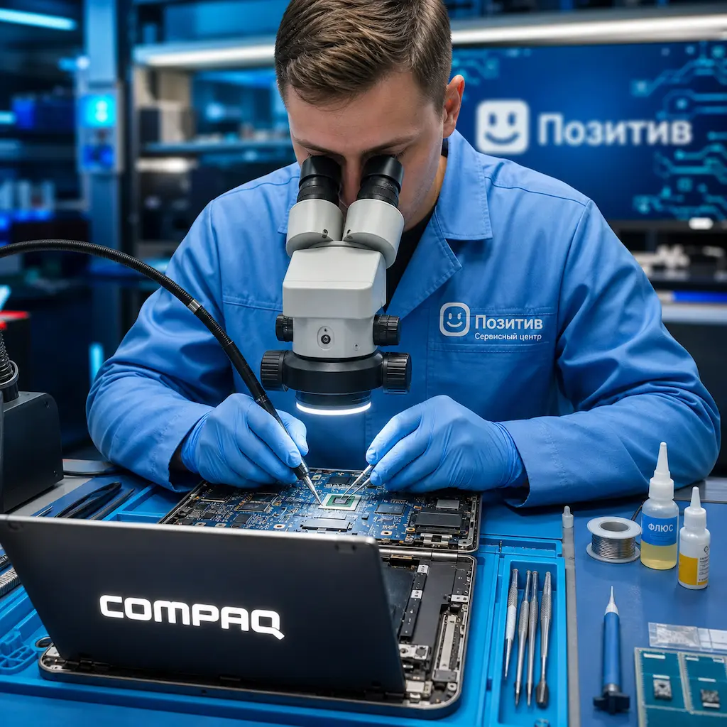 Замена видеокарты ноутбука Compaq в Токсово