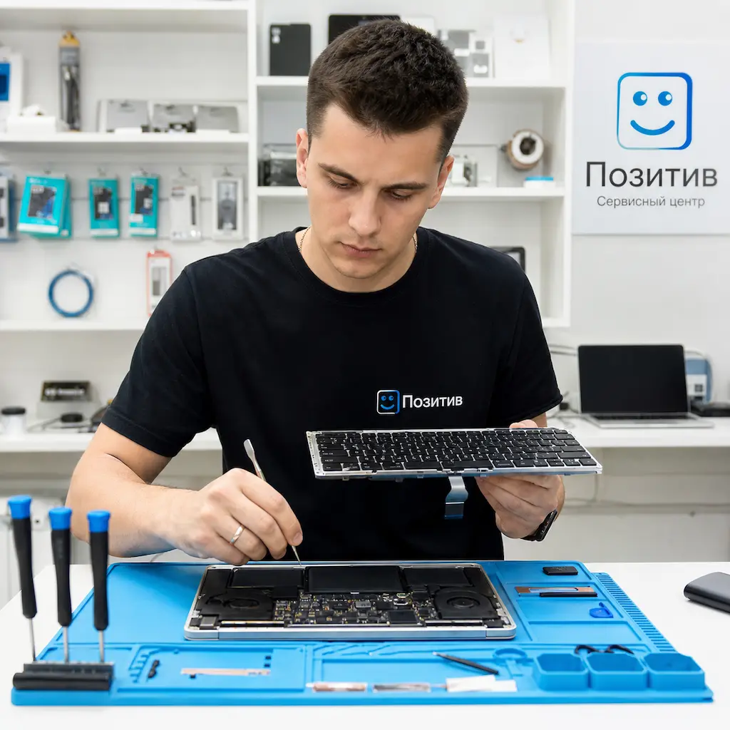 заменить клавиатуру на Apple Macbook в Токсово