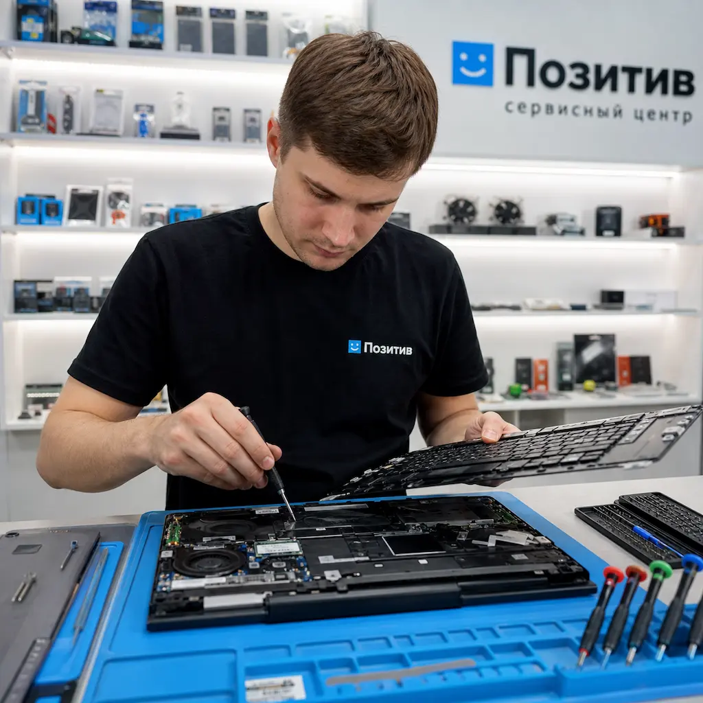 заменить клавиатуру на ноутбуке Samsung в Токсово