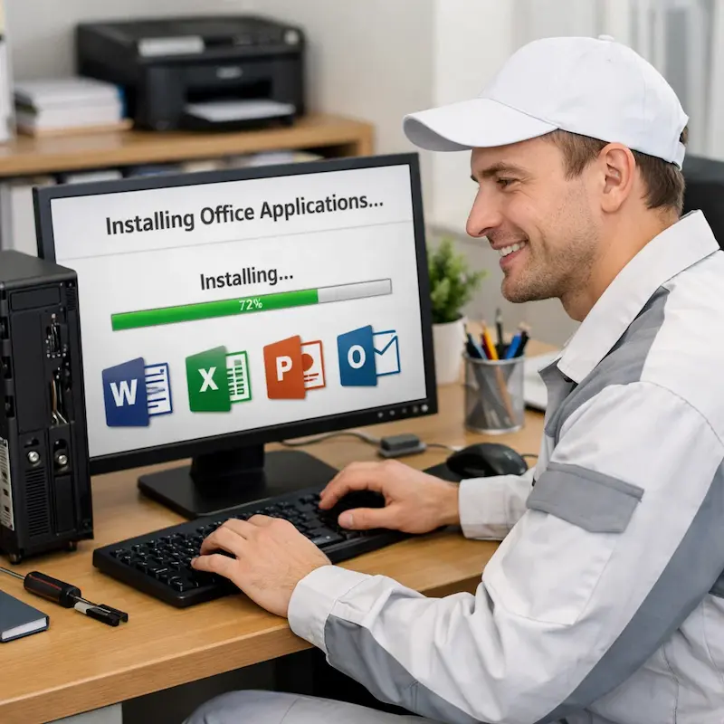 Установка и настройка программ на компьютере в Токсово