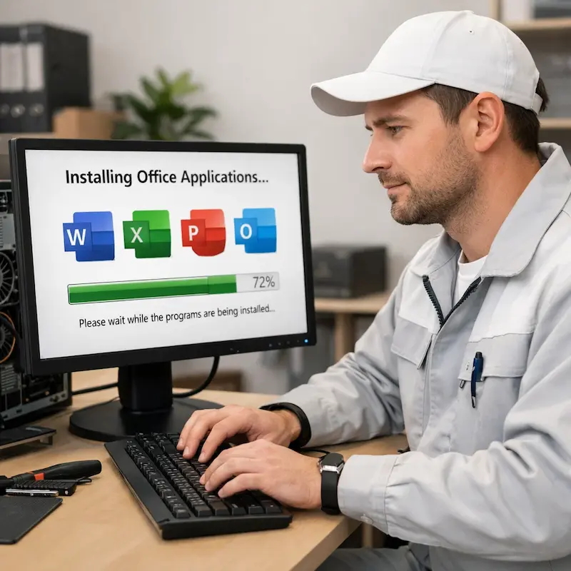 установка офисных программ на компьютер в Токсово