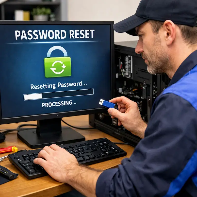 Удаление пароля на компьютере в Токсово