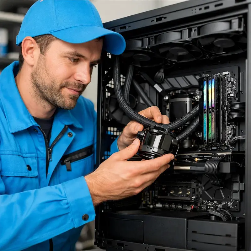 Установка СЖО на ПК в Токсово