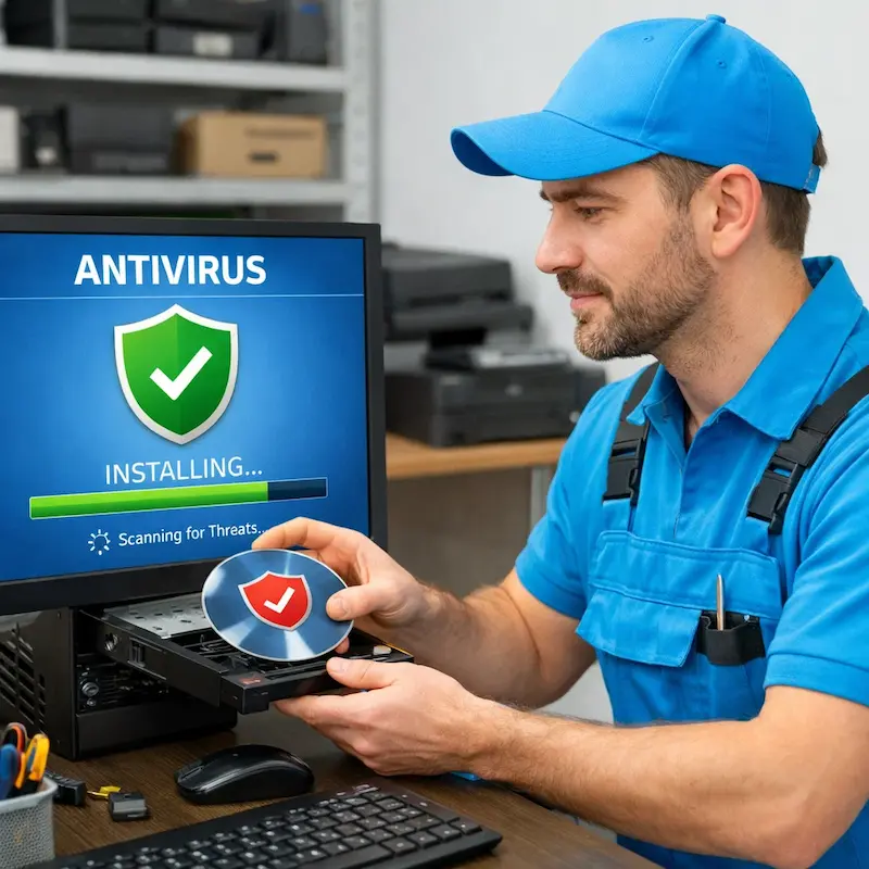 Установка антивируса в Токсово на дому